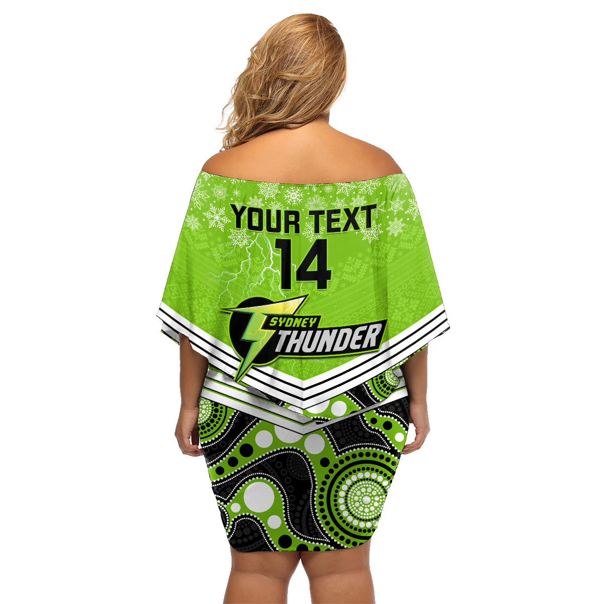 custom-thunder-cricket-christmas-family-matching-off-shoulder-short-dress-and-hawaiian-shirt-merry-xmas-2023-indigenous-art