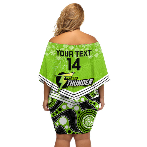 custom-thunder-cricket-christmas-family-matching-off-shoulder-short-dress-and-hawaiian-shirt-merry-xmas-2023-indigenous-art
