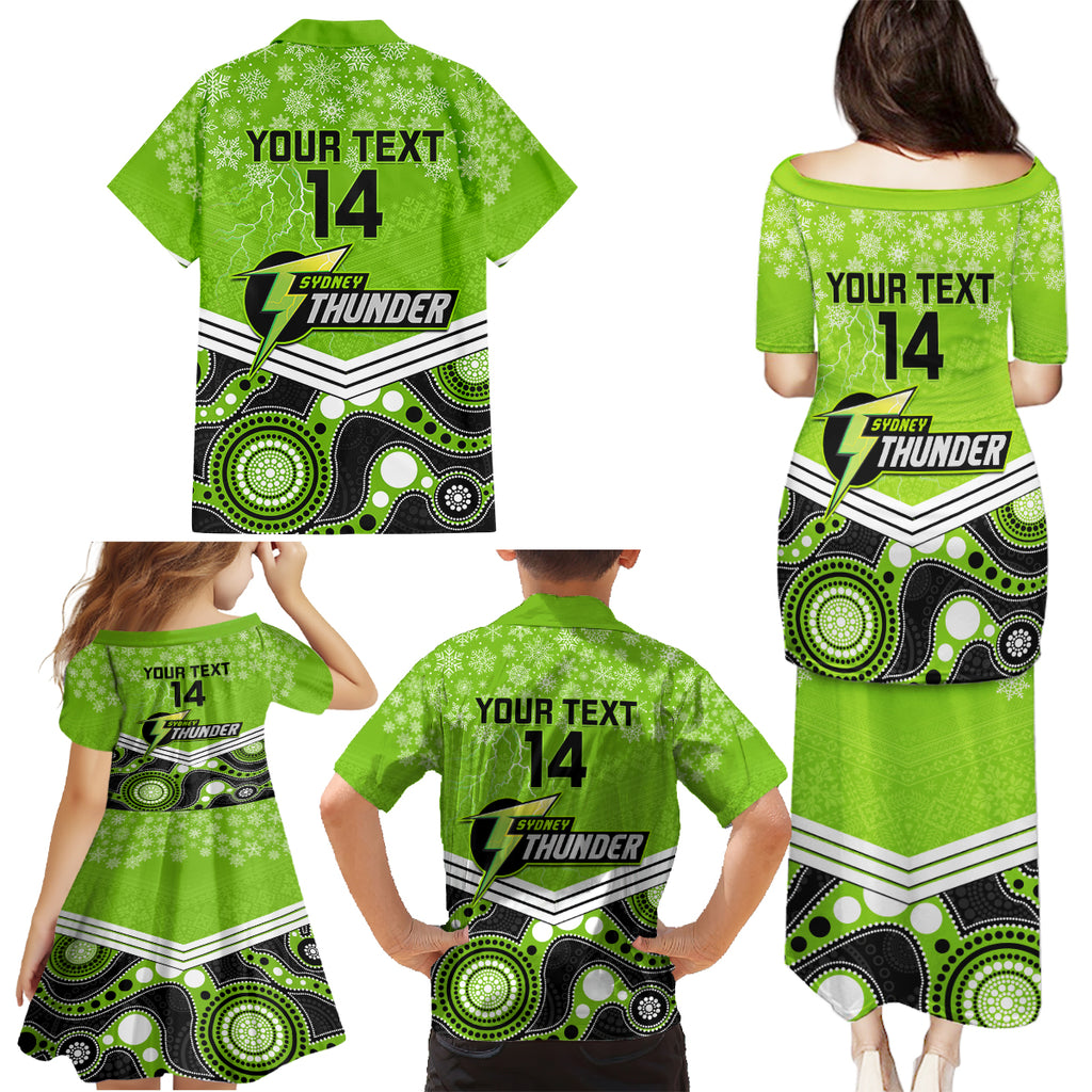 custom-thunder-cricket-christmas-family-matching-puletasi-dress-and-hawaiian-shirt-merry-xmas-2023-indigenous-art