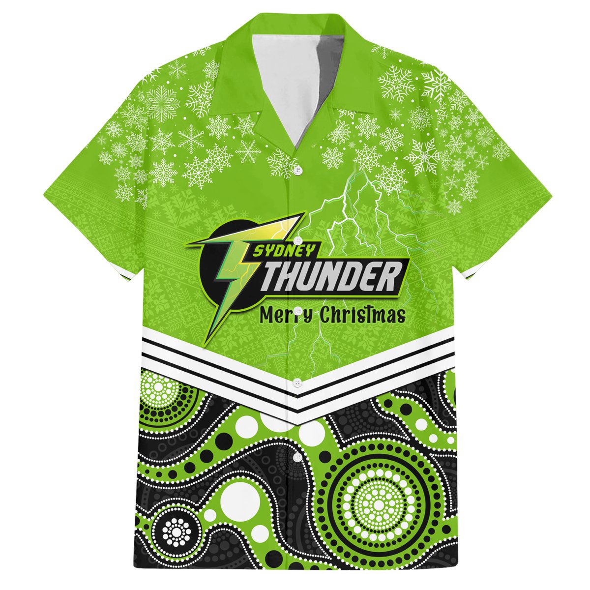 custom-thunder-cricket-christmas-hawaiian-shirt-merry-xmas-2023-indigenous-art