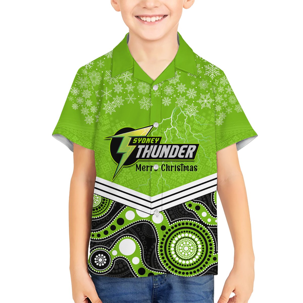 custom-thunder-cricket-christmas-hawaiian-shirt-merry-xmas-2023-indigenous-art
