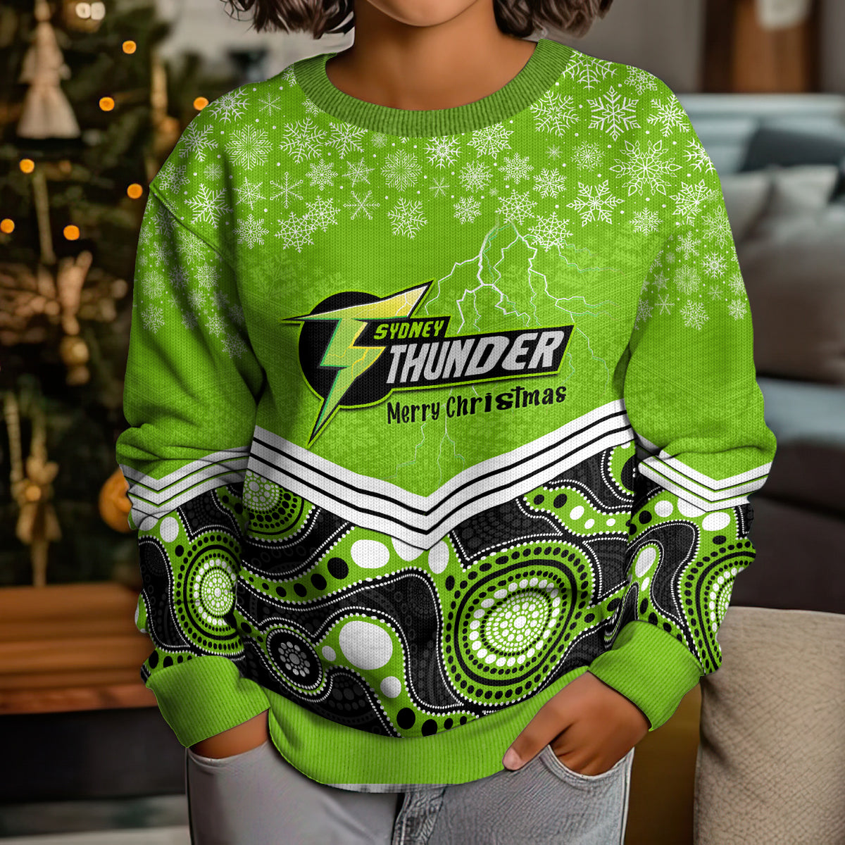 custom-thunder-cricket-christmas-kid-ugly-christmas-sweater-merry-xmas-2023-indigenous-art