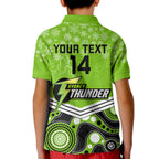 custom-thunder-cricket-christmas-kid-polo-shirt-merry-xmas-2023-indigenous-art