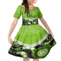 custom-thunder-cricket-christmas-kid-short-sleeve-dress-merry-xmas-2023-indigenous-art