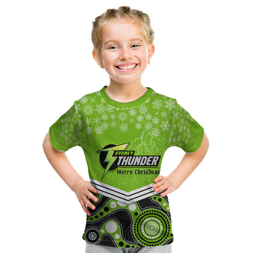 custom-thunder-cricket-christmas-kid-t-shirt-merry-xmas-2023-indigenous-art