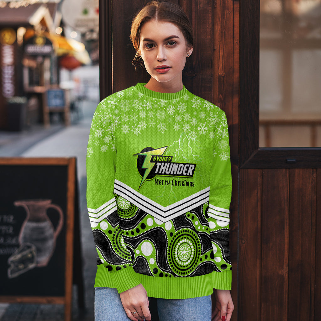 custom-thunder-cricket-christmas-ugly-christmas-sweater-merry-xmas-2023-indigenous-art
