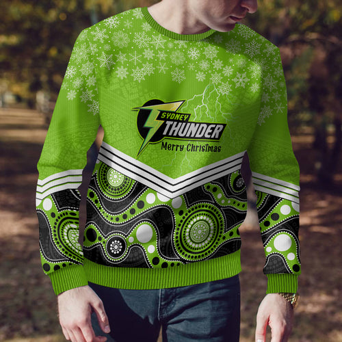 custom-thunder-cricket-christmas-ugly-christmas-sweater-merry-xmas-2023-indigenous-art