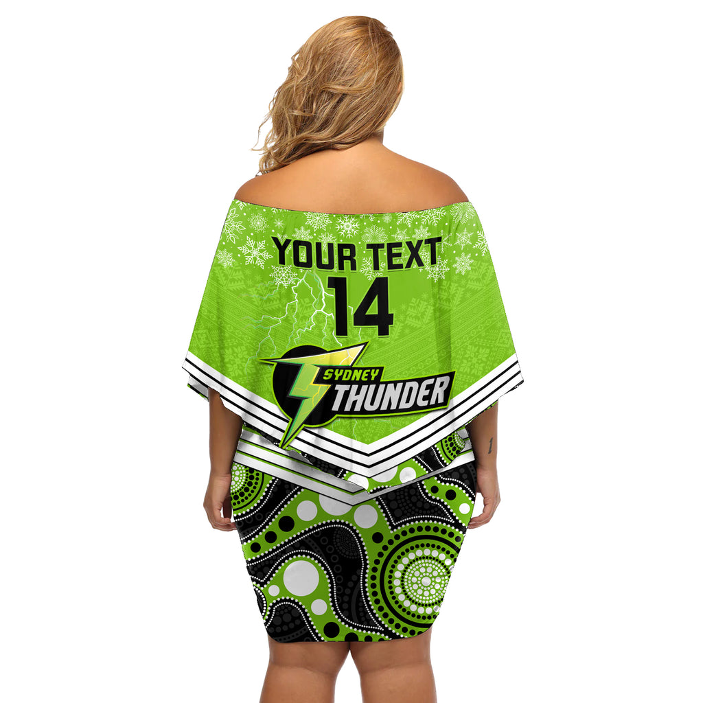 custom-thunder-cricket-christmas-off-shoulder-short-dress-merry-xmas-2023-indigenous-art