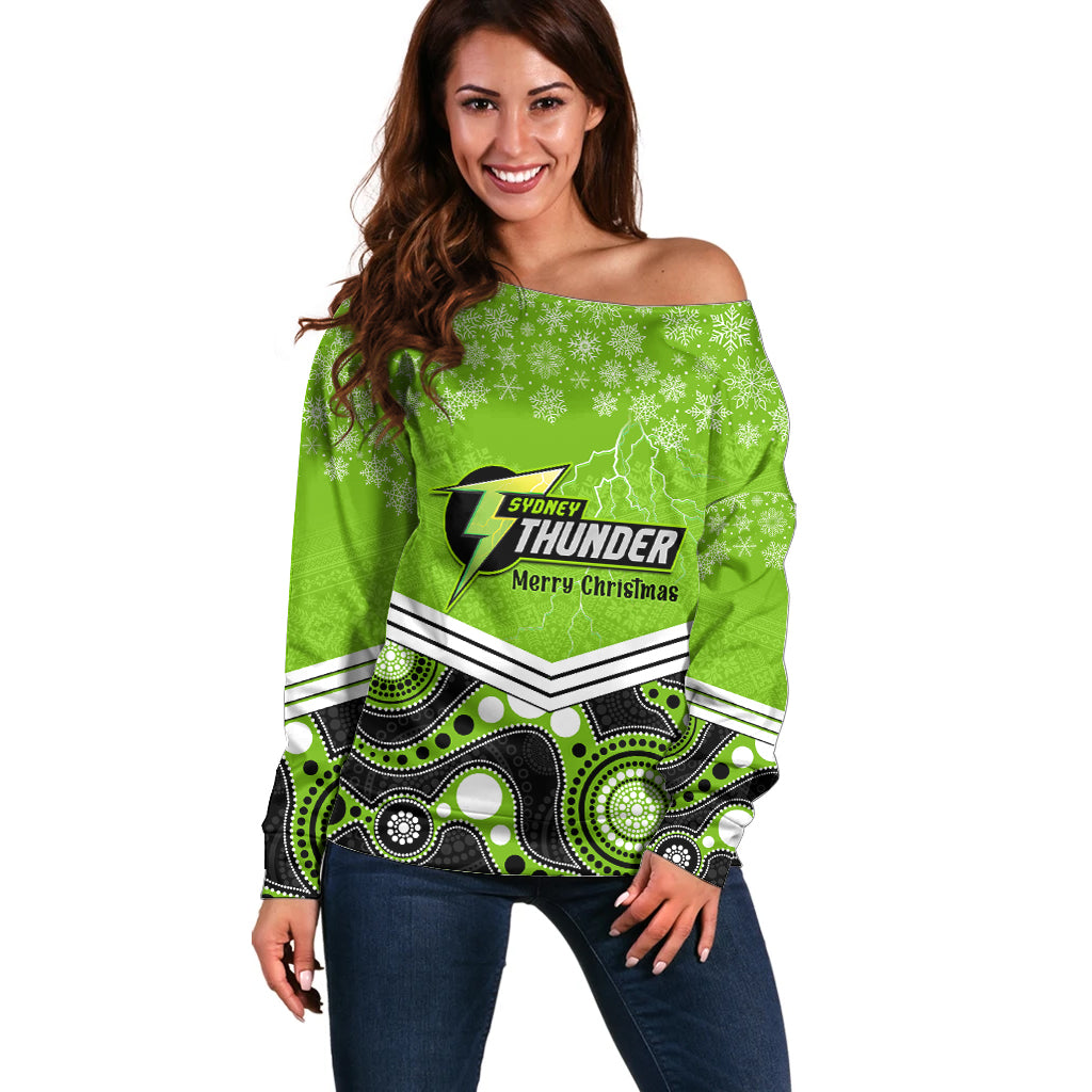 custom-thunder-cricket-christmas-off-shoulder-sweater-merry-xmas-2023-indigenous-art