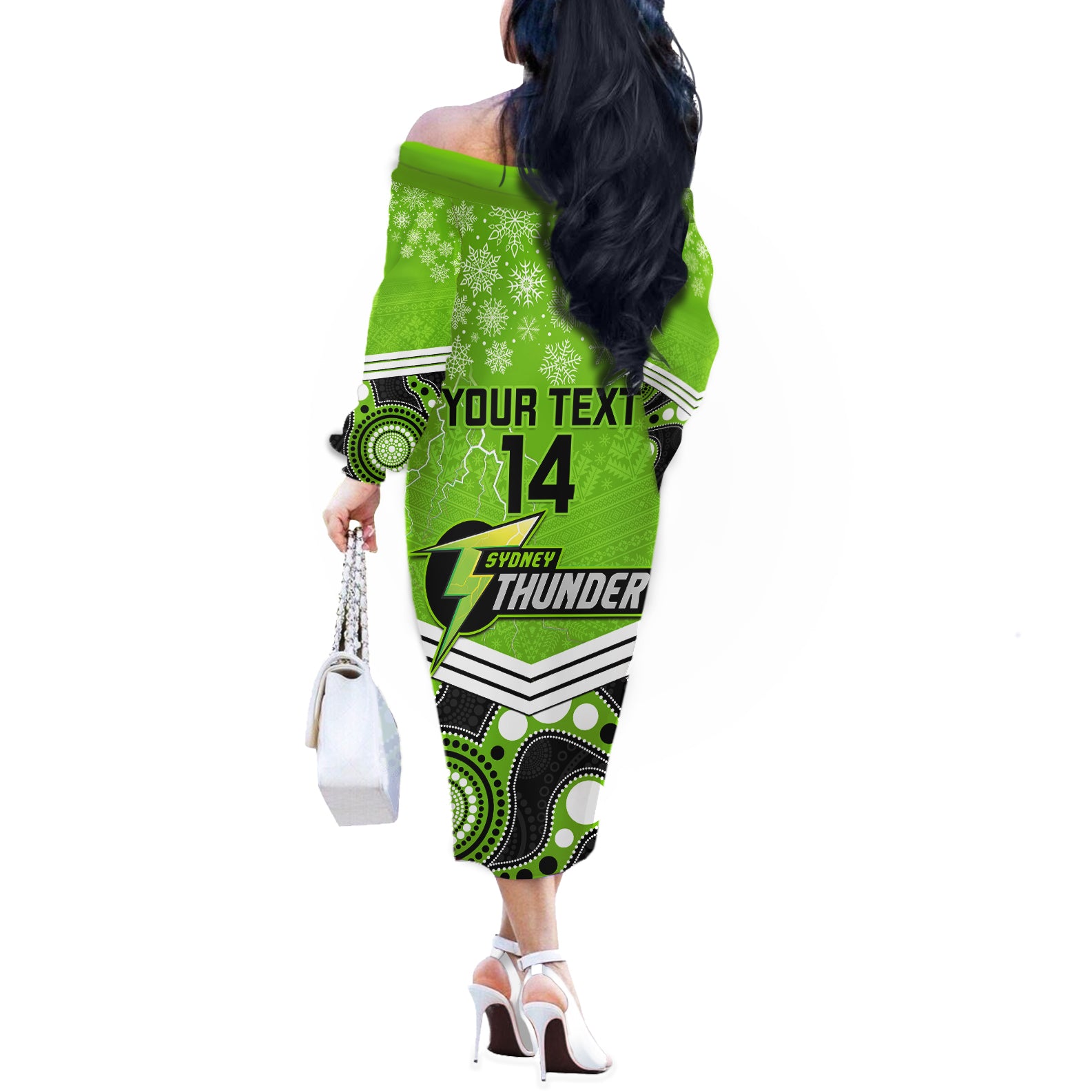 custom-thunder-cricket-christmas-off-the-shoulder-long-sleeve-dress-merry-xmas-2023-indigenous-art
