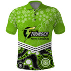 custom-thunder-cricket-christmas-polo-shirt-merry-xmas-2023-indigenous-art