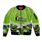 custom-thunder-cricket-christmas-sleeve-zip-bomber-jacket-merry-xmas-2023-indigenous-art