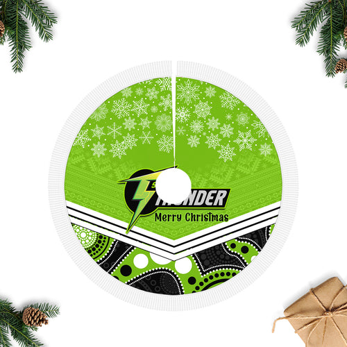 thunder-cricket-christmas-tree-skirt-merry-xmas-2023-indigenous-art