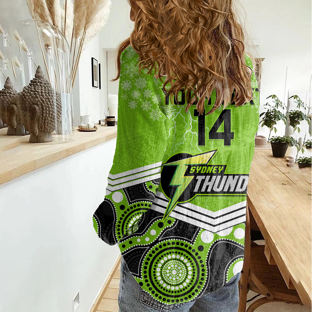 custom-thunder-cricket-christmas-women-casual-shirt-merry-xmas-2023-indigenous-art
