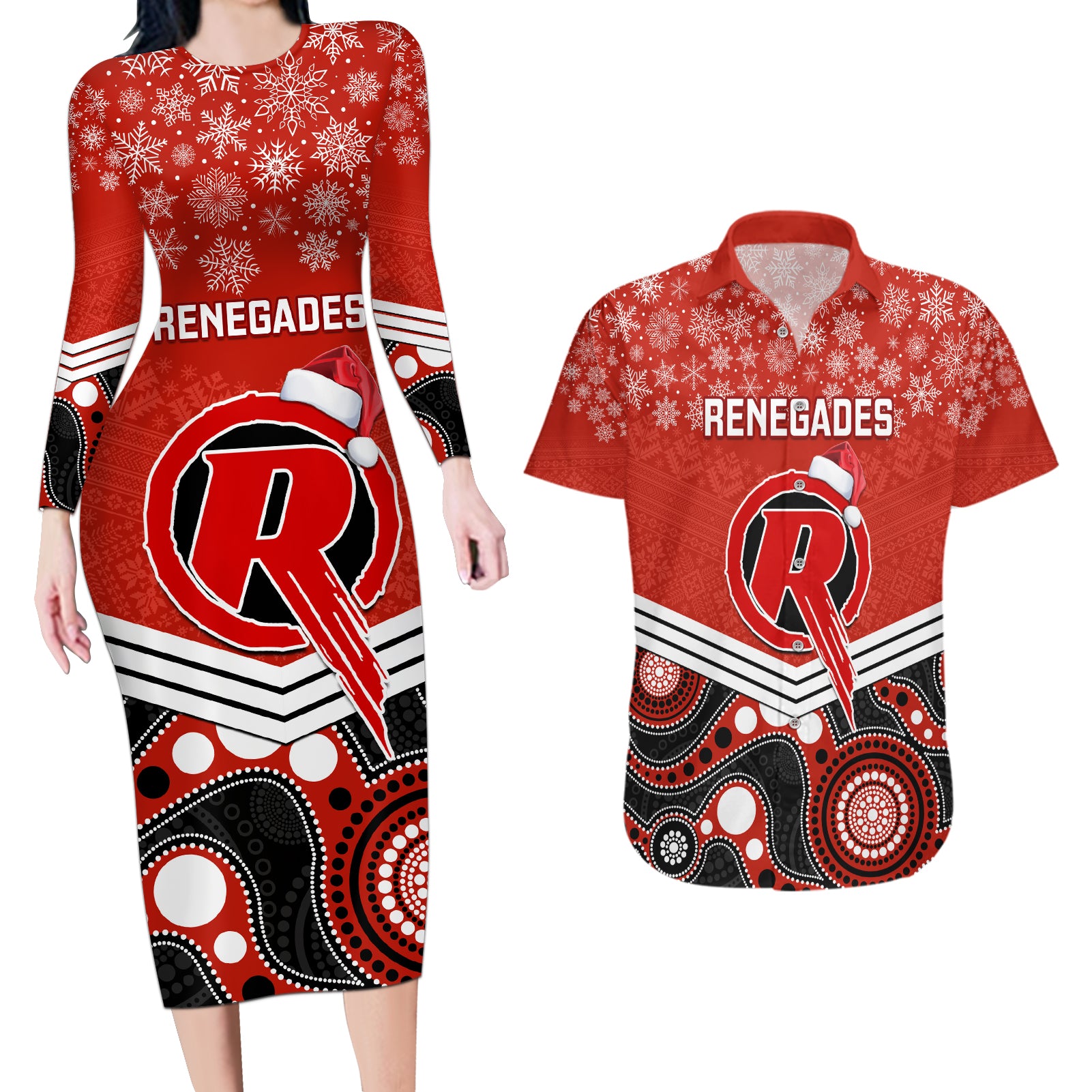 custom-melbourne-renegades-cricket-christmas-couples-matching-long-sleeve-bodycon-dress-and-hawaiian-shirt-merry-xmas-2023-indigenous-art