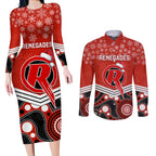 custom-melbourne-renegades-cricket-christmas-couples-matching-long-sleeve-bodycon-dress-and-long-sleeve-button-shirt-merry-xmas-2023-indigenous-art