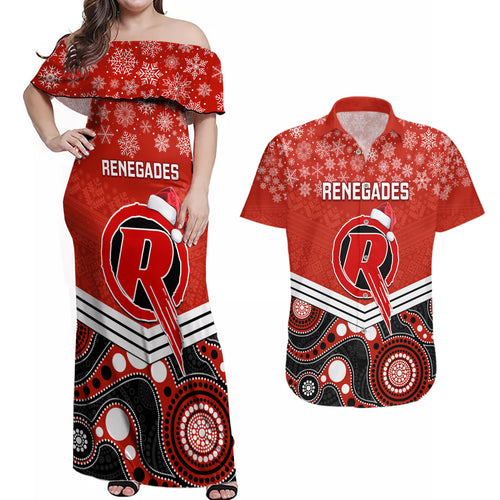 custom-melbourne-renegades-cricket-christmas-couples-matching-off-shoulder-maxi-dress-and-hawaiian-shirt-merry-xmas-2023-indigenous-art