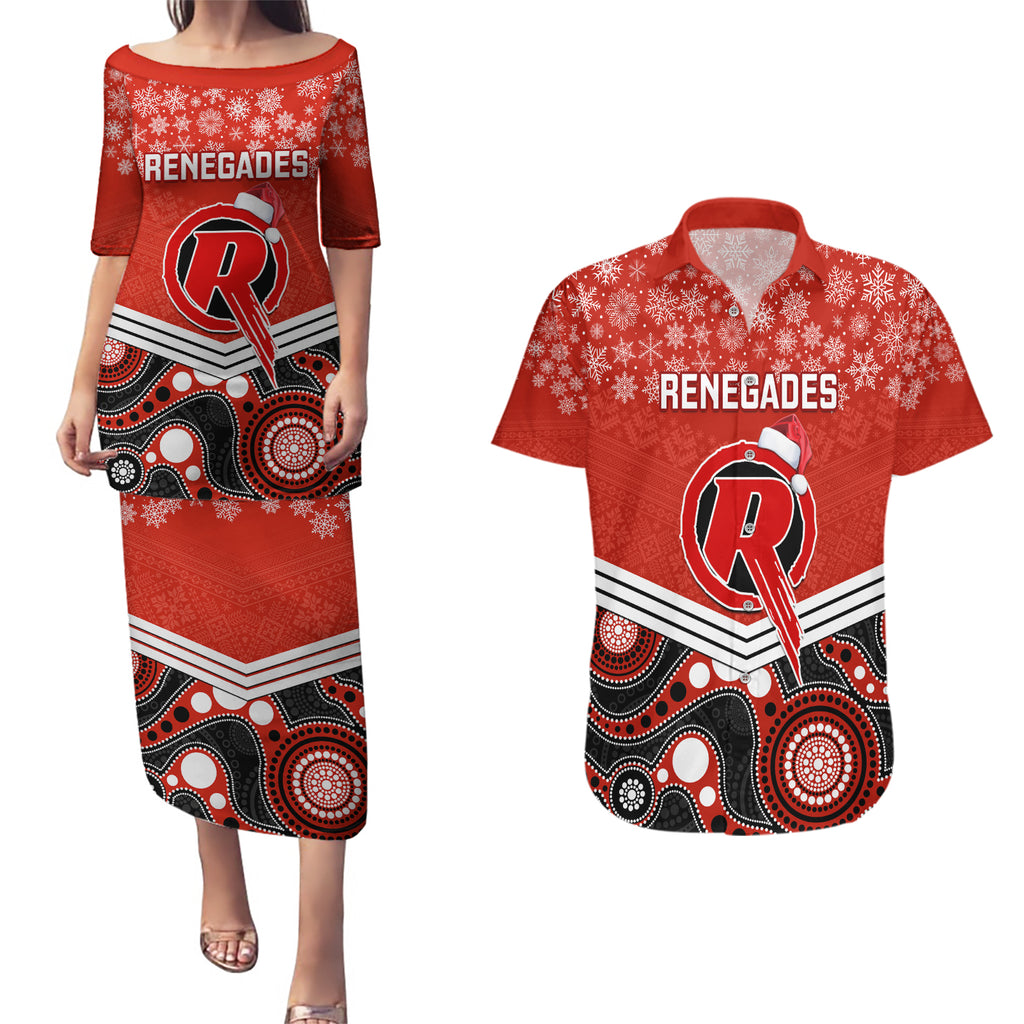 custom-melbourne-renegades-cricket-christmas-couples-matching-puletasi-dress-and-hawaiian-shirt-merry-xmas-2023-indigenous-art