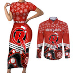 custom-melbourne-renegades-cricket-christmas-couples-matching-short-sleeve-bodycon-dress-and-long-sleeve-button-shirt-merry-xmas-2023-indigenous-art