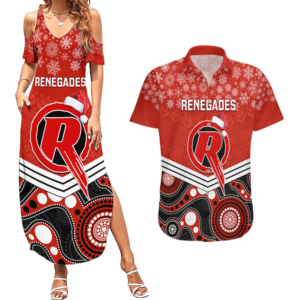 custom-melbourne-renegades-cricket-christmas-couples-matching-summer-maxi-dress-and-hawaiian-shirt-merry-xmas-2023-indigenous-art