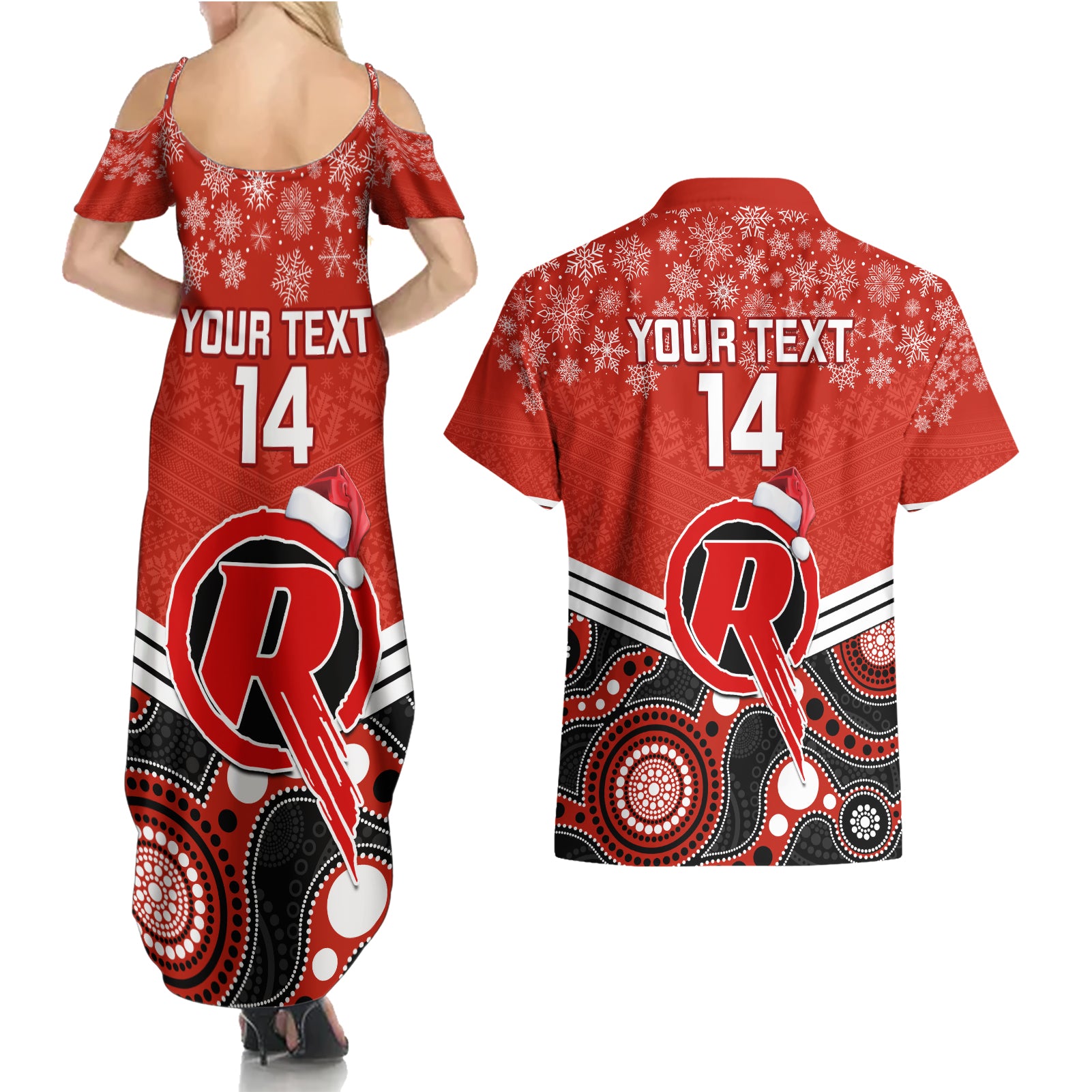 custom-melbourne-renegades-cricket-christmas-couples-matching-summer-maxi-dress-and-hawaiian-shirt-merry-xmas-2023-indigenous-art