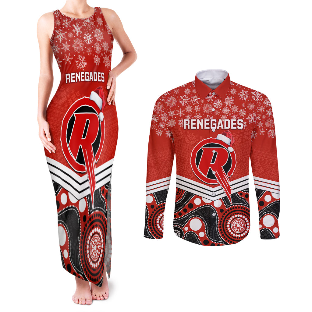 custom-melbourne-renegades-cricket-christmas-couples-matching-tank-maxi-dress-and-long-sleeve-button-shirt-merry-xmas-2023-indigenous-art