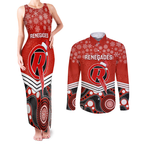 custom-melbourne-renegades-cricket-christmas-couples-matching-tank-maxi-dress-and-long-sleeve-button-shirt-merry-xmas-2023-indigenous-art