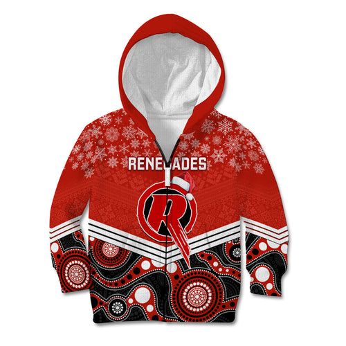 custom-melbourne-renegades-cricket-christmas-kid-hoodie-merry-xmas-2023-indigenous-art