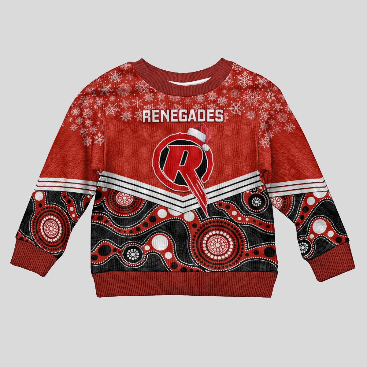 custom-melbourne-renegades-cricket-christmas-kid-ugly-christmas-sweater-merry-xmas-2023-indigenous-art