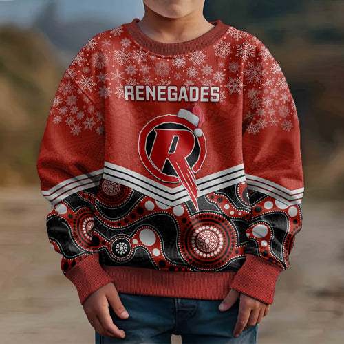 custom-melbourne-renegades-cricket-christmas-kid-ugly-christmas-sweater-merry-xmas-2023-indigenous-art