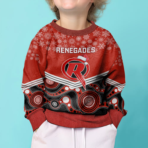 custom-melbourne-renegades-cricket-christmas-kid-ugly-christmas-sweater-merry-xmas-2023-indigenous-art