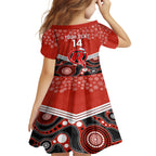 custom-melbourne-renegades-cricket-christmas-kid-short-sleeve-dress-merry-xmas-2023-indigenous-art