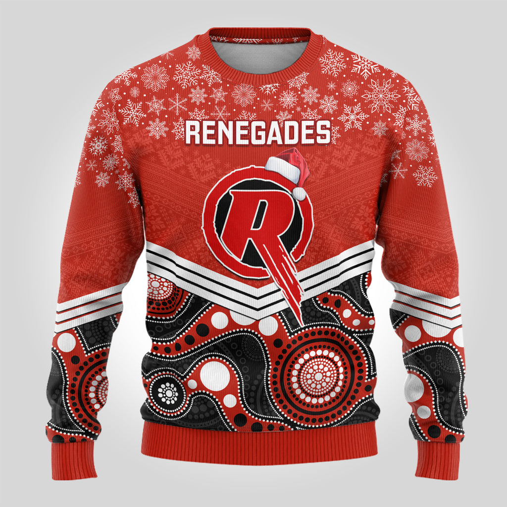 custom-melbourne-renegades-cricket-christmas-ugly-christmas-sweater-merry-xmas-2023-indigenous-art