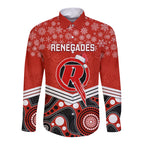 custom-melbourne-renegades-cricket-christmas-long-sleeve-button-shirt-merry-xmas-2023-indigenous-art