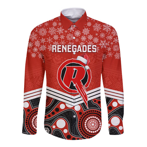 custom-melbourne-renegades-cricket-christmas-long-sleeve-button-shirt-merry-xmas-2023-indigenous-art