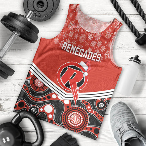 custom-melbourne-renegades-cricket-christmas-men-tank-top-merry-xmas-2023-indigenous-art