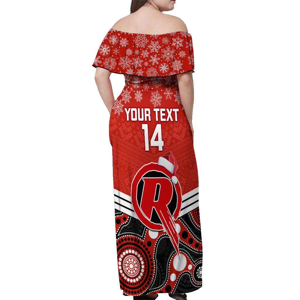 custom-melbourne-renegades-cricket-christmas-off-shoulder-maxi-dress-merry-xmas-2023-indigenous-art