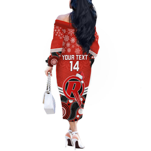 custom-melbourne-renegades-cricket-christmas-off-the-shoulder-long-sleeve-dress-merry-xmas-2023-indigenous-art