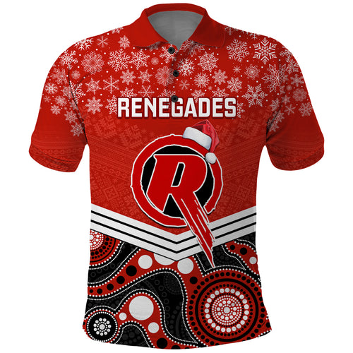 custom-melbourne-renegades-cricket-christmas-polo-shirt-merry-xmas-2023-indigenous-art
