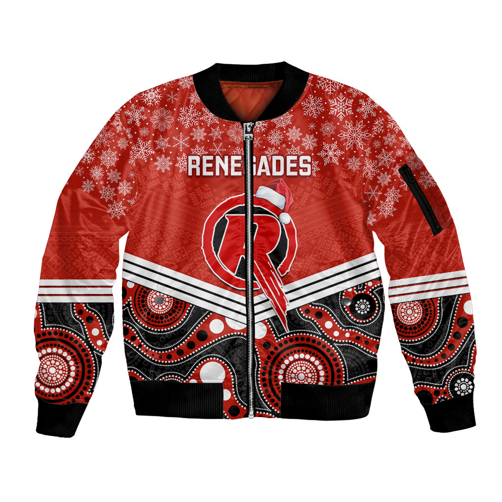 custom-melbourne-renegades-cricket-christmas-sleeve-zip-bomber-jacket-merry-xmas-2023-indigenous-art