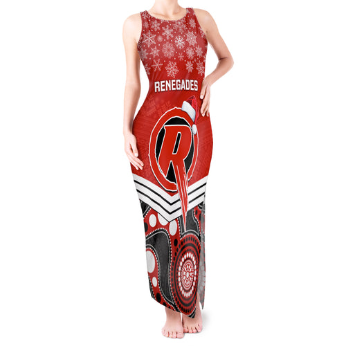 custom-melbourne-renegades-cricket-christmas-tank-maxi-dress-merry-xmas-2023-indigenous-art