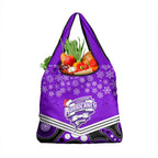 Hobart Hurricanes Cricket Christmas Grocery Bag Merry Xmas Indigenous Art