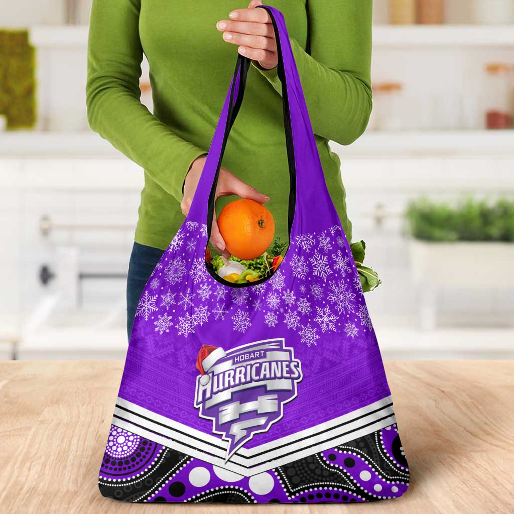 Hobart Hurricanes Cricket Christmas Grocery Bag Merry Xmas Indigenous Art