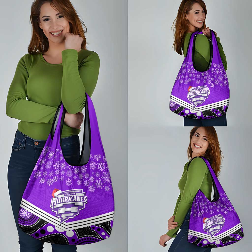 Hobart Hurricanes Cricket Christmas Grocery Bag Merry Xmas Indigenous Art