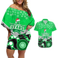 custom-melbourne-stars-cricket-christmas-couples-matching-off-shoulder-short-dress-and-hawaiian-shirt-merry-xmas-2023-indigenous-art