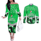 custom-melbourne-stars-cricket-christmas-couples-matching-off-the-shoulder-long-sleeve-dress-and-long-sleeve-button-shirt-merry-xmas-2023-indigenous-art