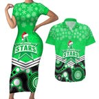 custom-melbourne-stars-cricket-christmas-couples-matching-short-sleeve-bodycon-dress-and-hawaiian-shirt-merry-xmas-2023-indigenous-art