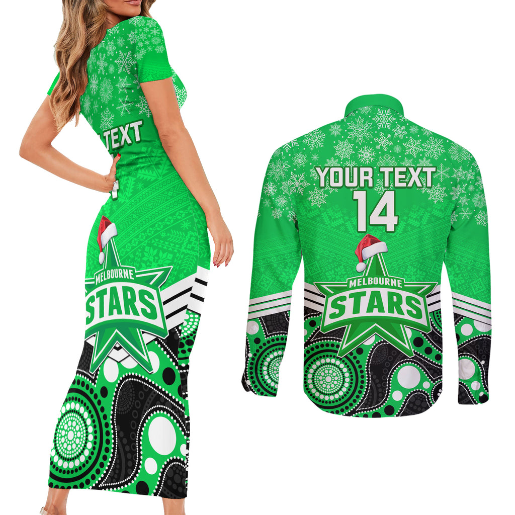 custom-melbourne-stars-cricket-christmas-couples-matching-short-sleeve-bodycon-dress-and-long-sleeve-button-shirt-merry-xmas-2023-indigenous-art