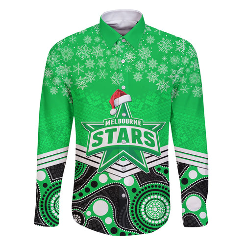 custom-melbourne-stars-cricket-christmas-family-matching-summer-maxi-dress-and-hawaiian-shirt-merry-xmas-2023-indigenous-art