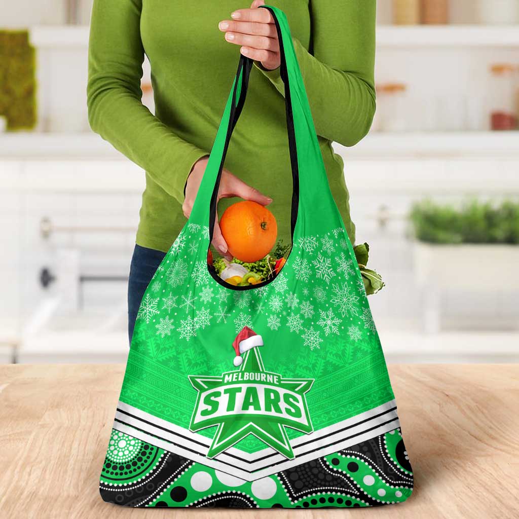 Melbourne Stars Cricket Christmas Grocery Bag Merry Xmas Indigenous Art